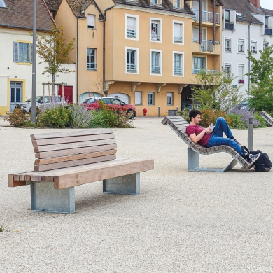 Solid Serif Benches